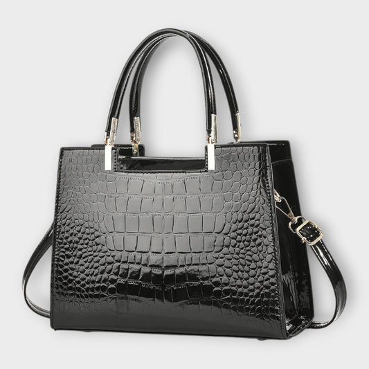 JULIETTE - Bolso brillante con relieve de cocodrilo
