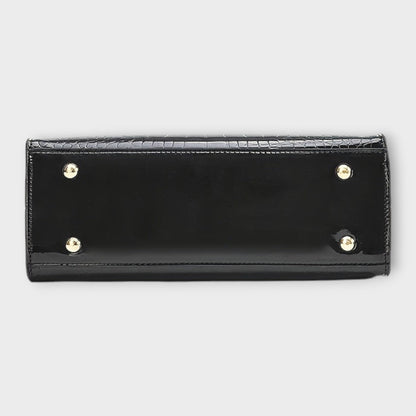 JULIETTE - Bolso brillante con relieve de cocodrilo